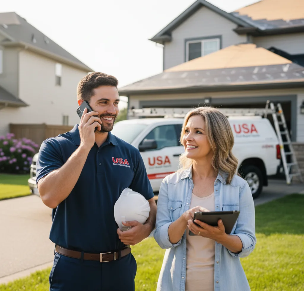 USA Roof Repair Experts customer support in Fairmount